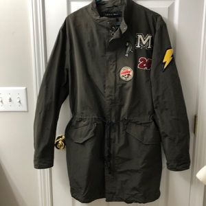 Zara Man bomber jacket (long length)